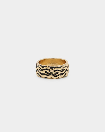 Wild For The Weekend Fire Band Ring (Medium) Gold