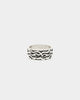 Wild For The Weekend Fire Band Ring (Large) Silver