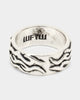 Wild For The Weekend Fire Band Ring (Large) Silver