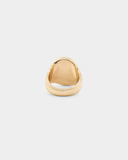 Wild For The Weekend Flame Signet Ring (Large) Gold