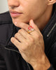 Wild For The Weekend Flame Signet Ring (Large) Gold