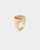 Wild For The Weekend Flame Signet Ring (Medium) Gold
