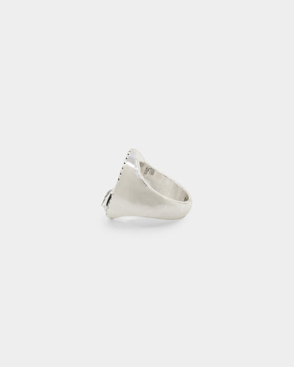 Wild For The Weekend Flame Signet Ring (Medium) Silver
