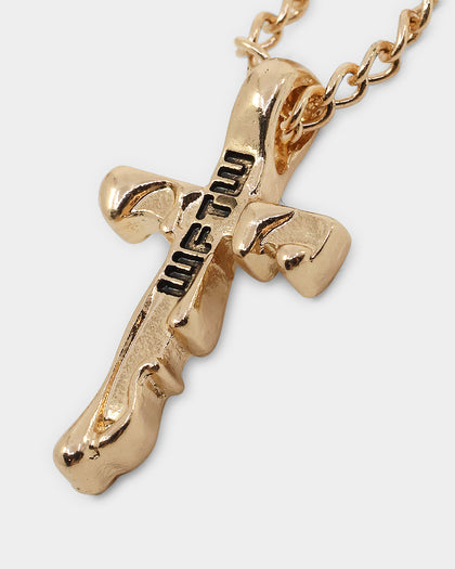 Wild For The Weekend Paint Dripping Necklace Gold