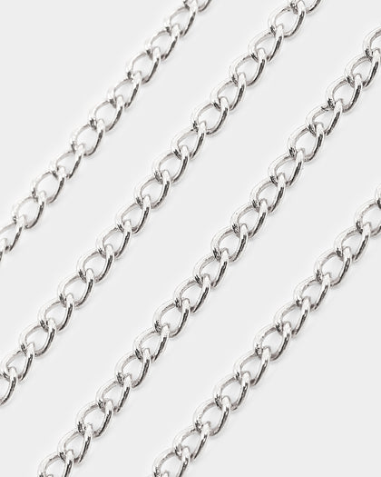 Wild For The Weekend Paint Dripping Necklace Silver