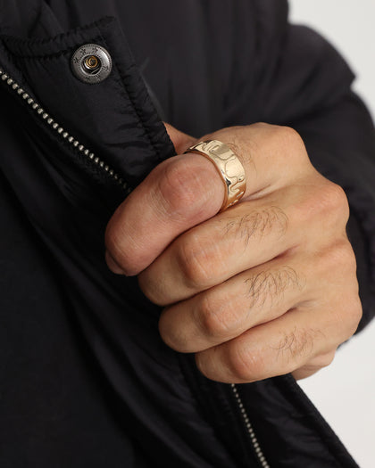 Wild For The Weekend Paint Dripping Ring (Large) Gold