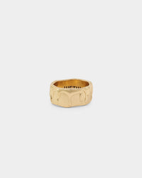 Wild For The Weekend Paint Dripping Ring (Medium) Gold