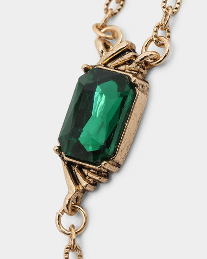 Wild For The Weekend Palacio Stone Necklace Gold