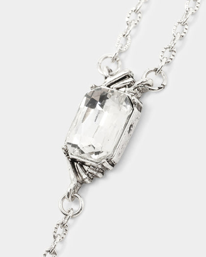 Wild For The Weekend Palacio Stone Necklace Silver