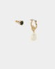 Wild For The Weekend Pearl And Crystal Earrings Set Gold