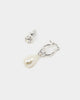 Wild For The Weekend Pearl And Crystal Earrings Set Silver