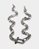 Wild For The Weekend Pearl Clasp Necklace Gunmetal