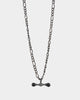 Wild For The Weekend Pearl T-Bar Necklace Gunmetal