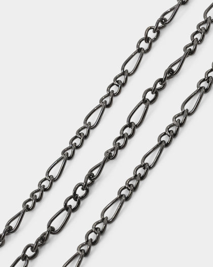 Wild For The Weekend Pearl T-Bar Necklace Gunmetal