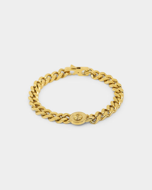 Guess Mainline Lion Coin Bracelet Gold