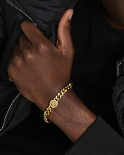 Guess Mainline Lion Coin Bracelet Gold