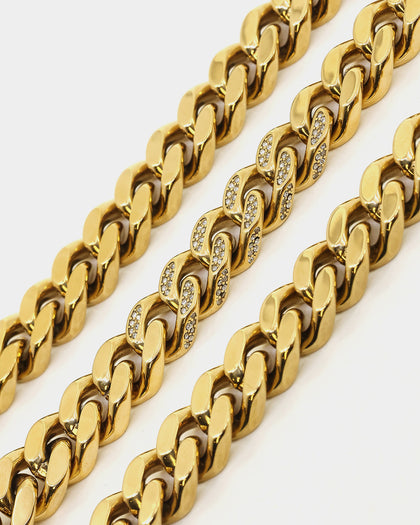Guess Mainline 23" Curb Chain Gold