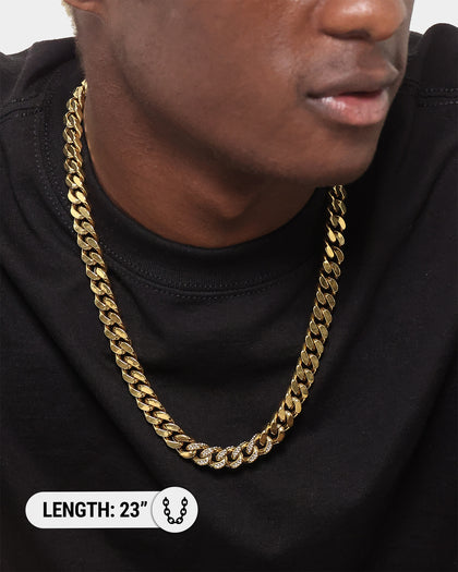 Guess Mainline 23" Curb Chain Gold