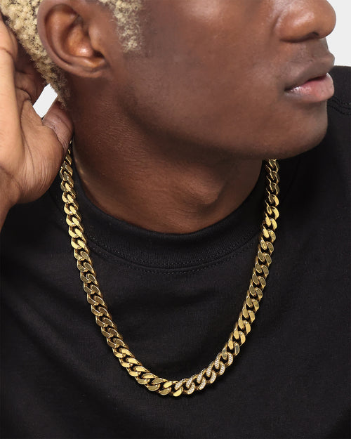 Guess Mainline 23" Curb Chain Gold