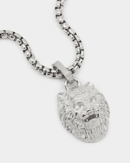 Guess Mainline 26" Guess Tag Necklace Steel