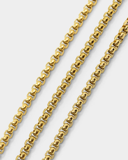 Guess Mainline 26" Guess Tag Necklace Gold