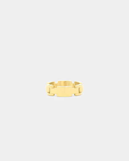 Guess Mainline 29mm Frontiers Flat Ring Gold