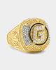 Guess Mainline 23mm USA Champions Coin Ring Gold