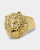 Guess Mainline Lion Head Ring Gold