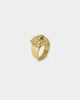 Guess Mainline Lion Head Ring Gold
