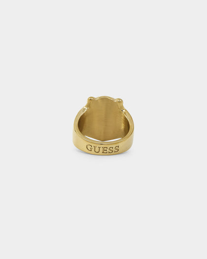 Guess Mainline Lion Head Ring Gold