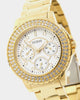 Guess Mainline Crown Jewel Watch Gold