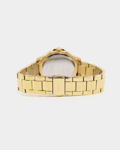 Guess Mainline Crown Jewel Watch Gold