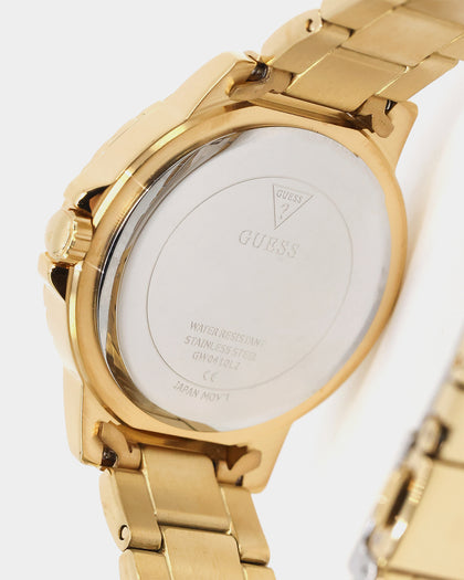 Guess Mainline Crown Jewel Watch Gold