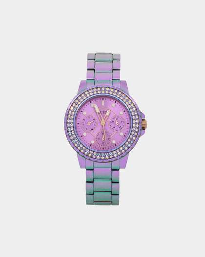 Guess Mainline Crown Jewel Watch Iridescent