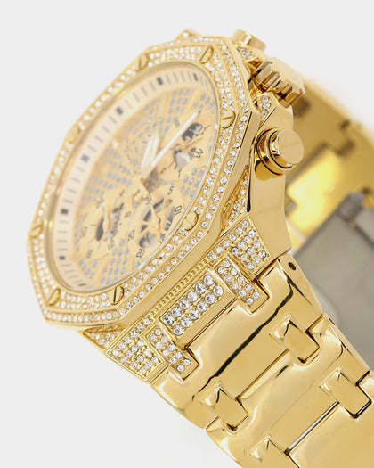 Guess Mainline Momentum Watch Gold