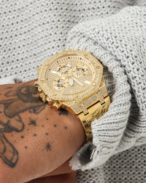 Guess Mainline Momentum Watch Gold