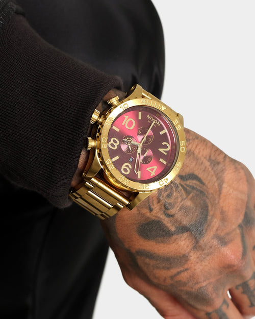 Nixon X Culture Kings 51-30 Chrono Gold/Oxblood