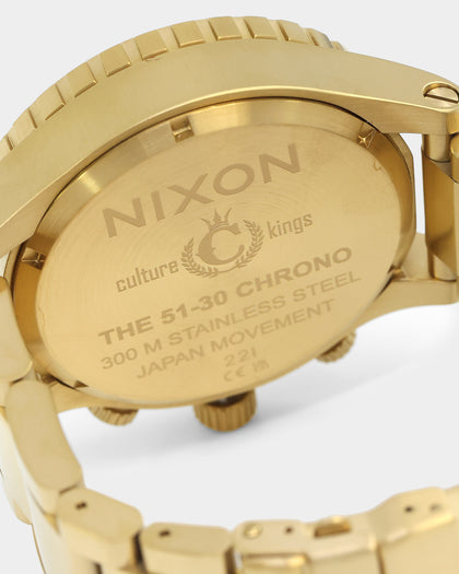 Nixon X Culture Kings 51-30 Chrono Gold/Oxblood