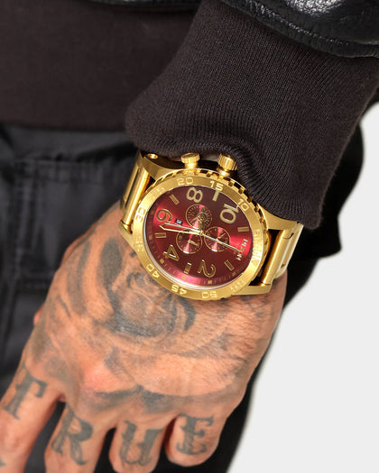 Nixon X Culture Kings 51-30 Chrono Gold/Oxblood