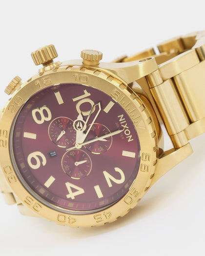 Nixon X Culture Kings 51-30 Chrono Gold/Oxblood