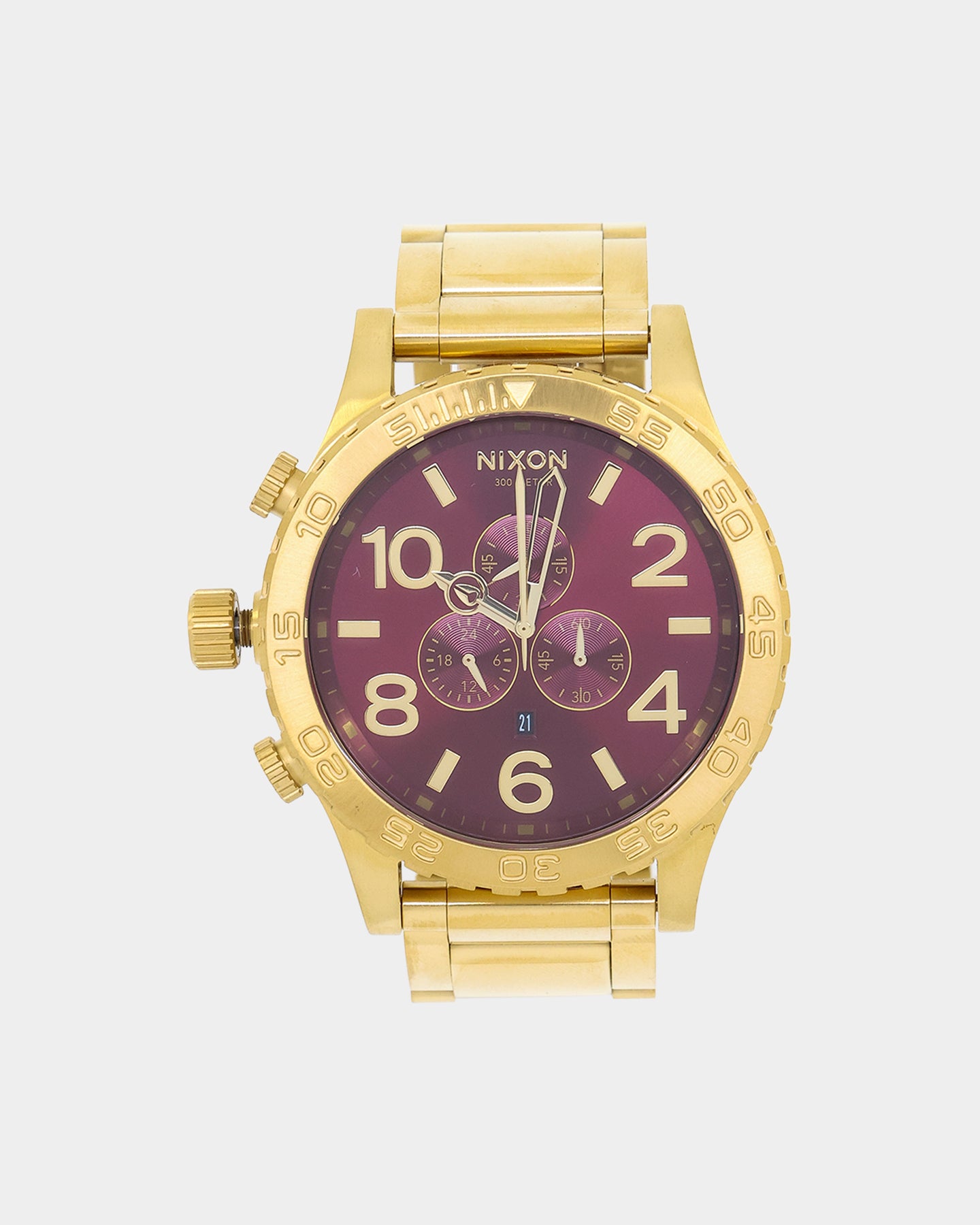 Nixon X Culture Kings 51-30 Chrono Gold/Oxblood | Culture Kings US