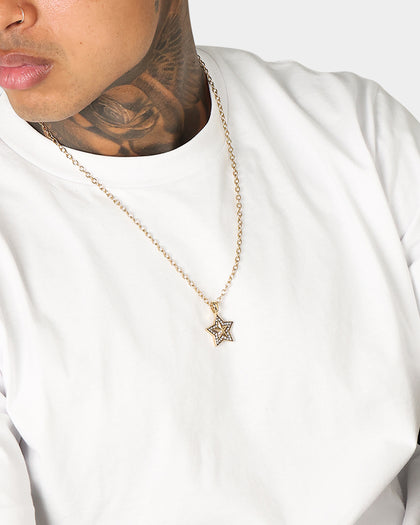 Wild for the Weekend pop punk star pendant necklace Gold