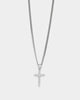 NXS Classic Mini Cross Pendant White Gold