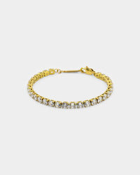 NXS Round Cut Tennis Bracelet Iced Gold