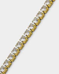 NXS Round Cut Tennis Bracelet Iced Gold