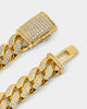 NXS 12mm Diamond Cuban Link Chain Iced Gold