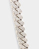 NXS 12mm Diamond Cuban Link Chain Iced White Gold