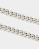 NXS 12mm Diamond Cuban Link Chain Iced White Gold