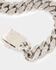 NXS 12mm Diamond Cuban Link Chain Iced White Gold