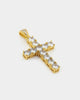 NXS Iced Cross Pendant Iced Gold